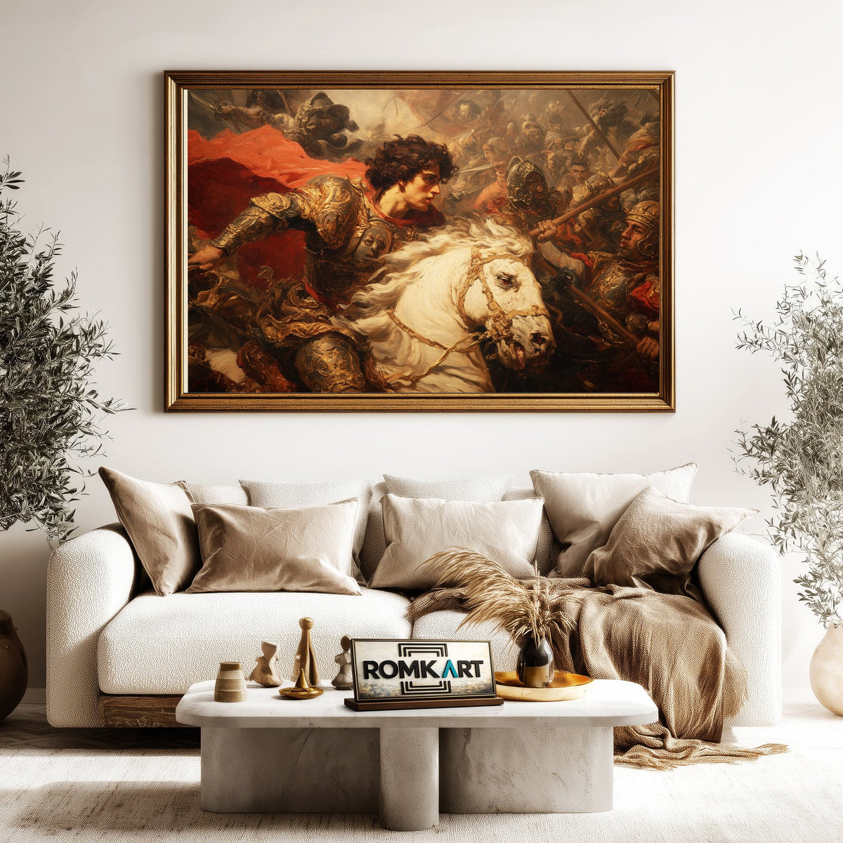 Alexander the Great in Classic Style Historical Oil Painting - image 5