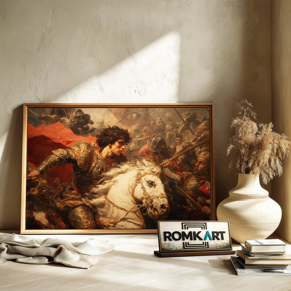 Alexander the Great in Classic Style Historical Oil Painting - image 6