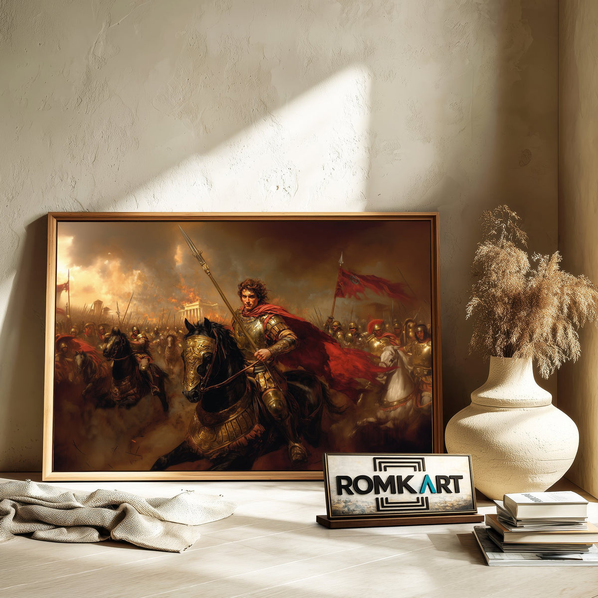 Alexander the Great in the Battlefield Historical Oil Painting - image 6