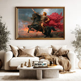 Alexander the Great on Horseback Historical Oil Painting - image 5