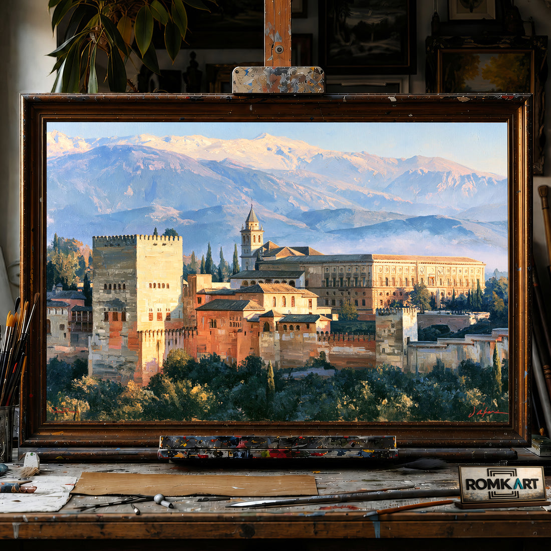 Alhambra Granada hand-painted oil painting on canvas