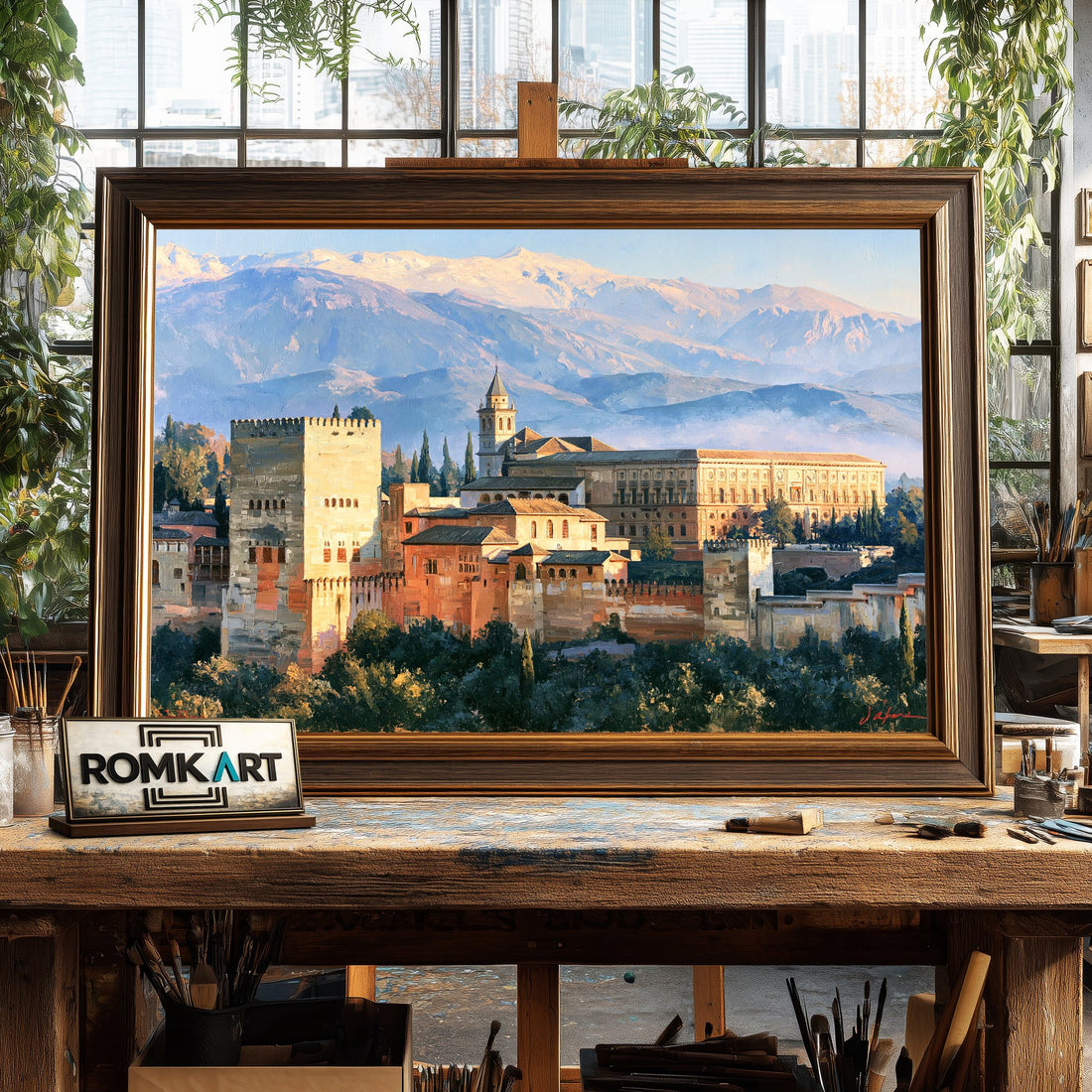 Alhambra Granada hand-painted oil painting on canvas