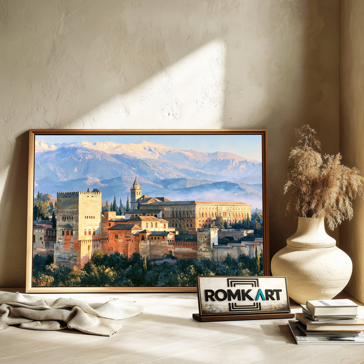 Alhambra Granada Architectural Oil Painting - image 6