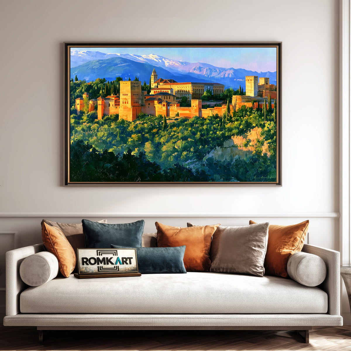 Alhambra in Granada Architectural Oil Painting - image 4