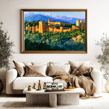 Alhambra in Granada Architectural Oil Painting - image 5