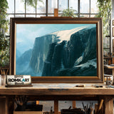Alpine Landscape Above The Timberline Oil Painting - image 2