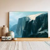 Alpine Landscape Above The Timberline Oil Painting - image 3