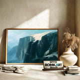 Alpine Landscape Above The Timberline Oil Painting - image 6
