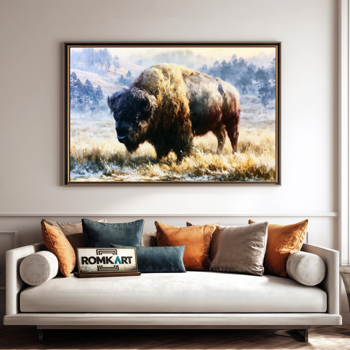 American Bison Oil Painting - image 4