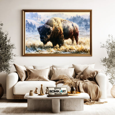 American Bison Oil Painting - image 5