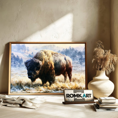 American Bison Oil Painting - image 6