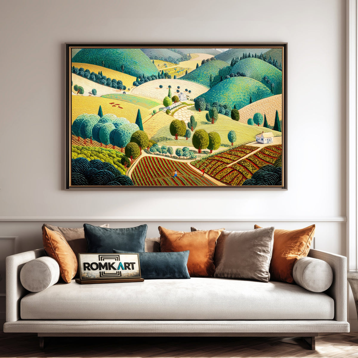 American Countryside Landscape Oil Painting - image 4
