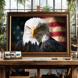 American Flag Eagle Historical Oil Painting - image 2