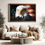 American Flag Eagle Historical Oil Painting - image 5