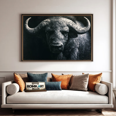 Ancient Buffalo Oil Painting - image 4