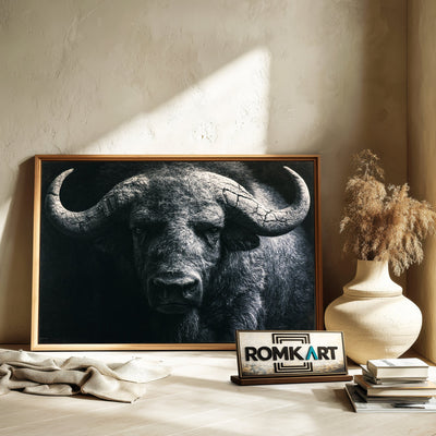 Ancient Buffalo Oil Painting - image 6
