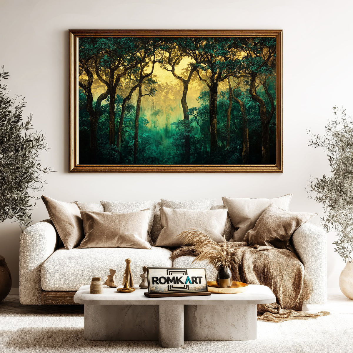 Ancient Rainforest Forest Landscape Oil Painting - image 5