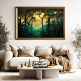 Ancient Rainforest Forest Landscape Oil Painting - image 5