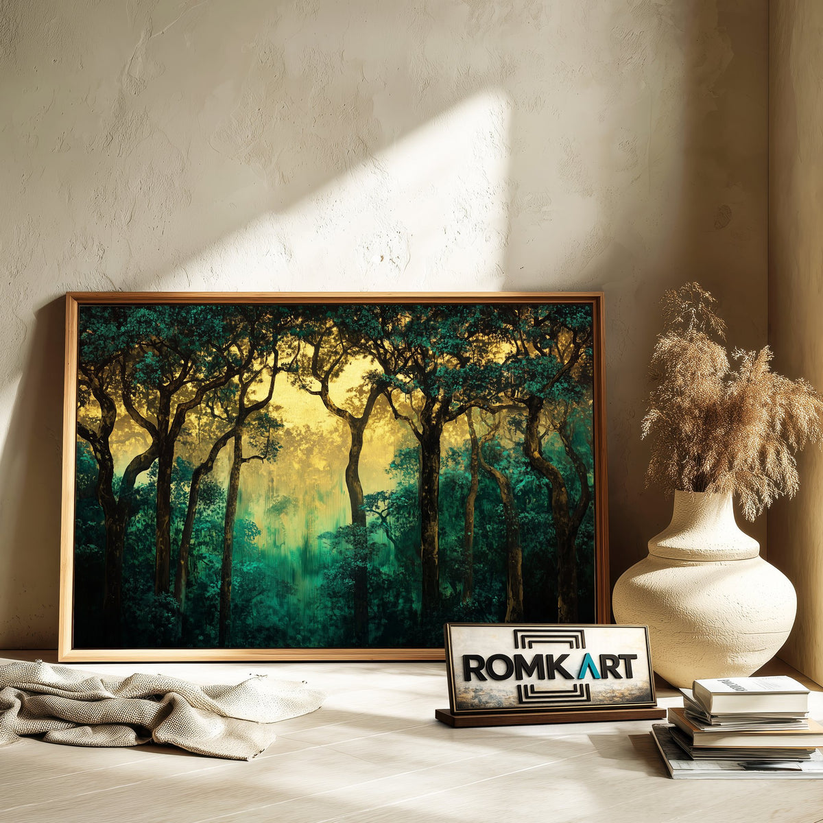 Ancient Rainforest Forest Landscape Oil Painting - image 6