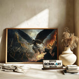 Angel Battling Army of Demons Religious Oil Painting - image 6