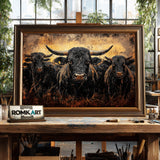 Angus Bull Farm Animal Oil Painting - image 2
