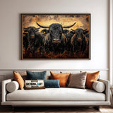 Angus Bull Farm Animal Oil Painting - image 4