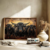 Angus Bull Farm Animal Oil Painting - image 6