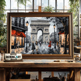 Arc de Triomphe Architectural Oil Painting - image 2