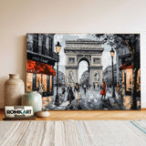 Arc de Triomphe Architectural Oil Painting - image 3