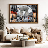 Arc de Triomphe Architectural Oil Painting - image 5
