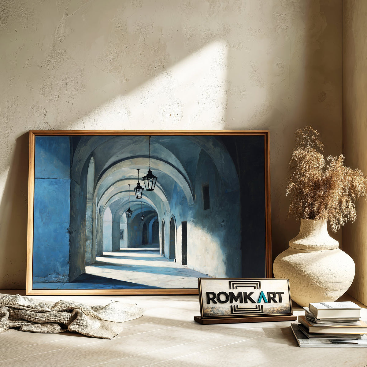 Architectural Corridor Oil Painting - image 6