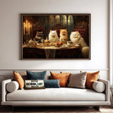 Aristocratic Cats Victorian Tea Party Oil Painting - image 4