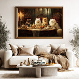 Aristocratic Cats Victorian Tea Party Oil Painting - image 5