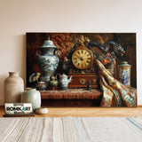 Asian Antiques Oil Painting - image 3