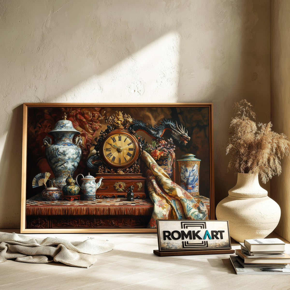 Asian Antiques Oil Painting - image 6