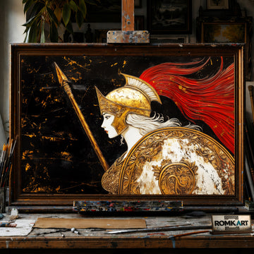 Athena hand-painted oil painting on canvas