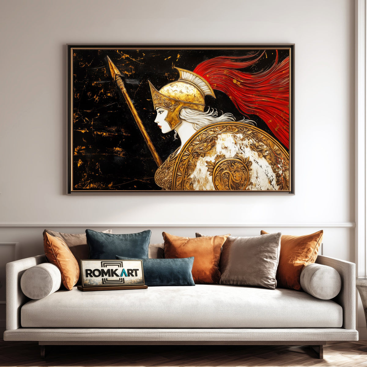 Athena Fantasy Oil Painting - image 4