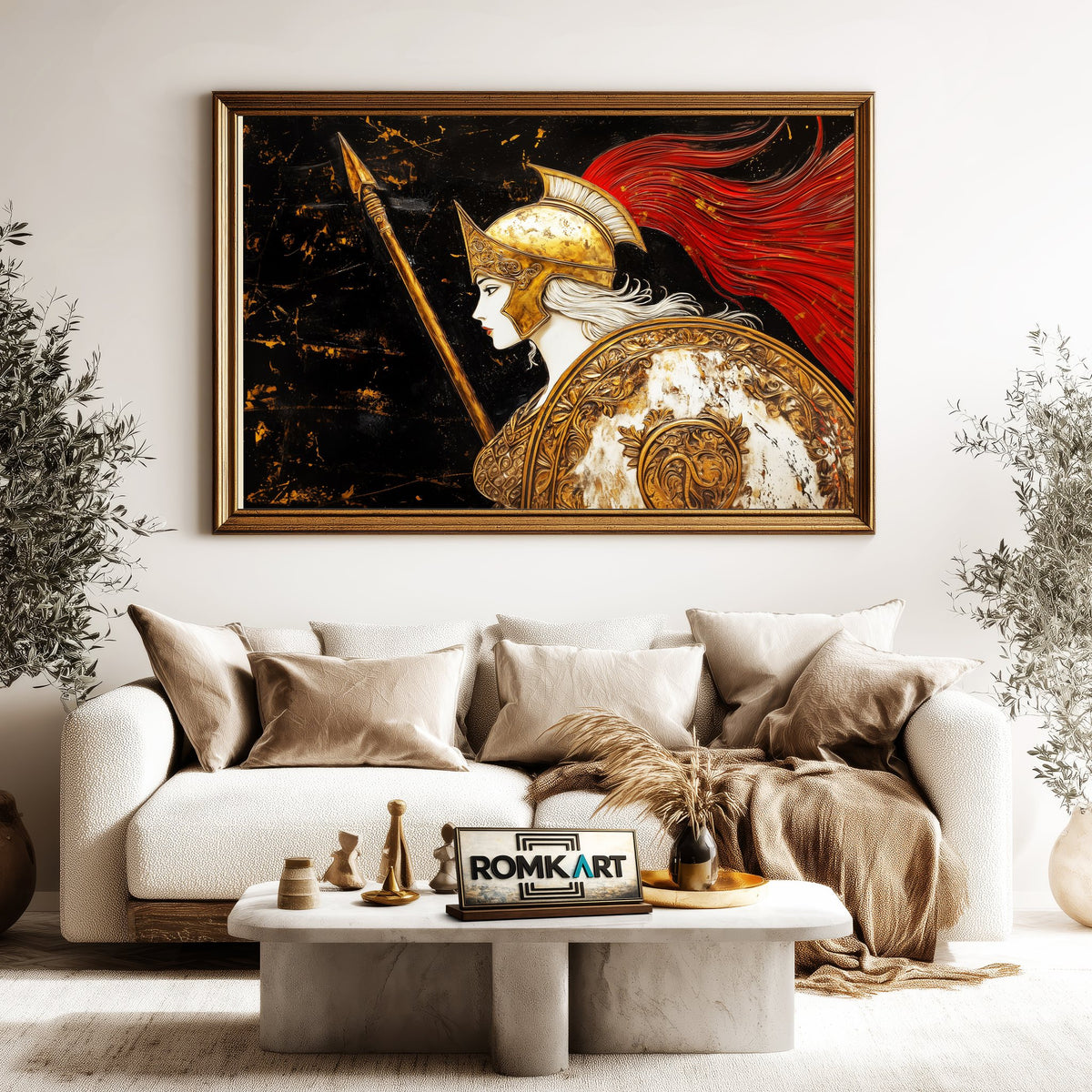 Athena Fantasy Oil Painting - image 5