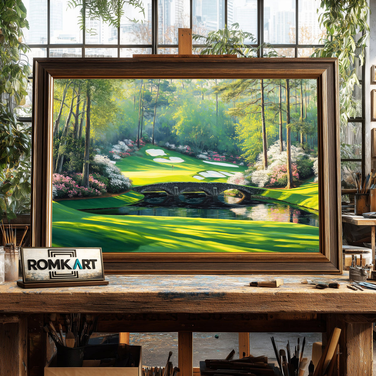 Augusta National Golf Club Sports Oil Painting - image 2