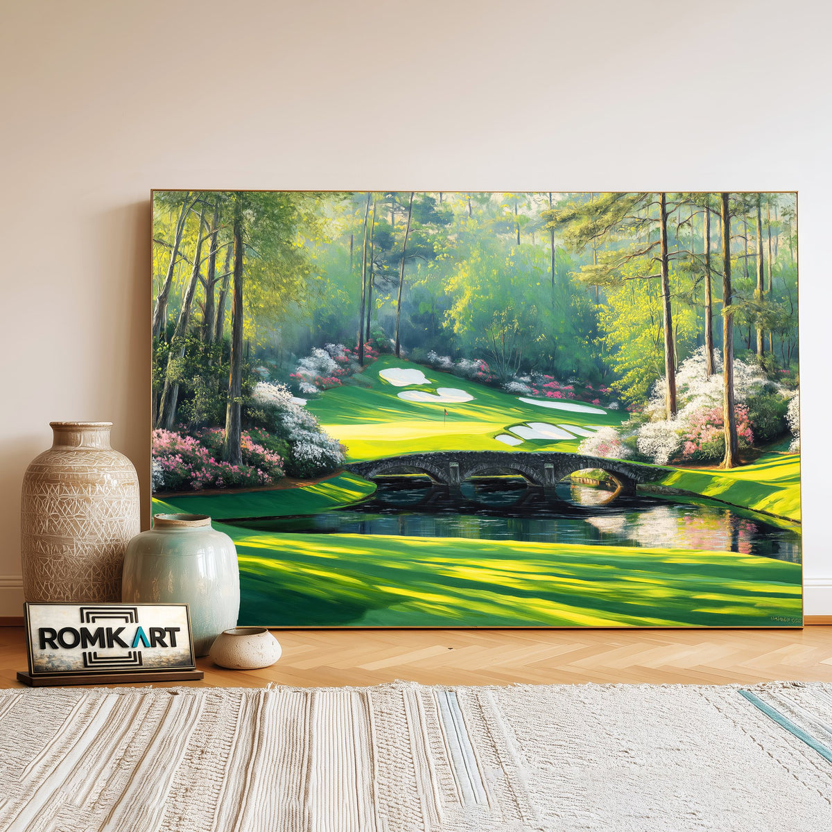 Augusta National Golf Club Sports Oil Painting - image 3