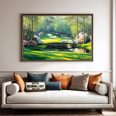 Augusta National Golf Club Sports Oil Painting - image 4