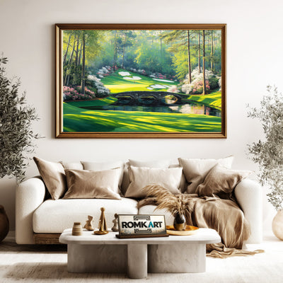 Augusta National Golf Club Sports Oil Painting - image 5
