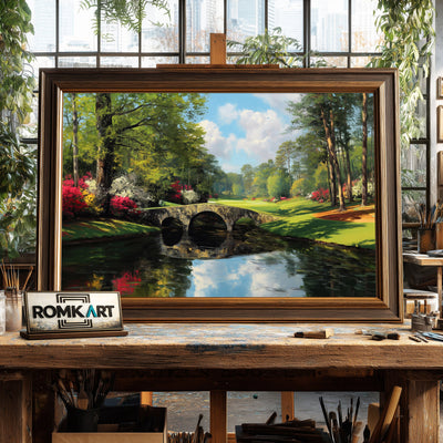 Augusta National Golf Course Sports Oil Painting - image 2