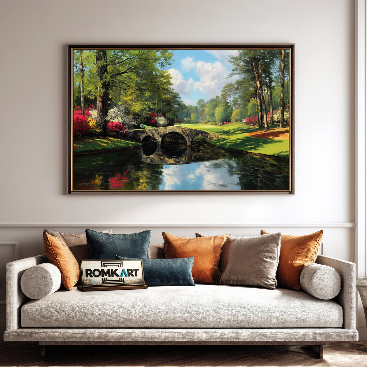 Augusta National Golf Course Sports Oil Painting - image 4
