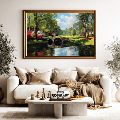 Augusta National Golf Course Sports Oil Painting - image 5