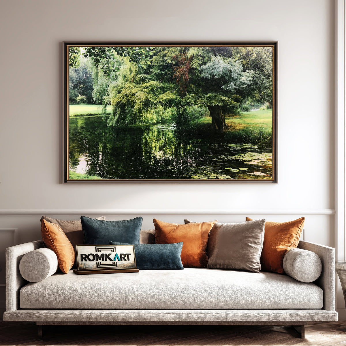 Backwater At Wargrave Oil Painting - image 4