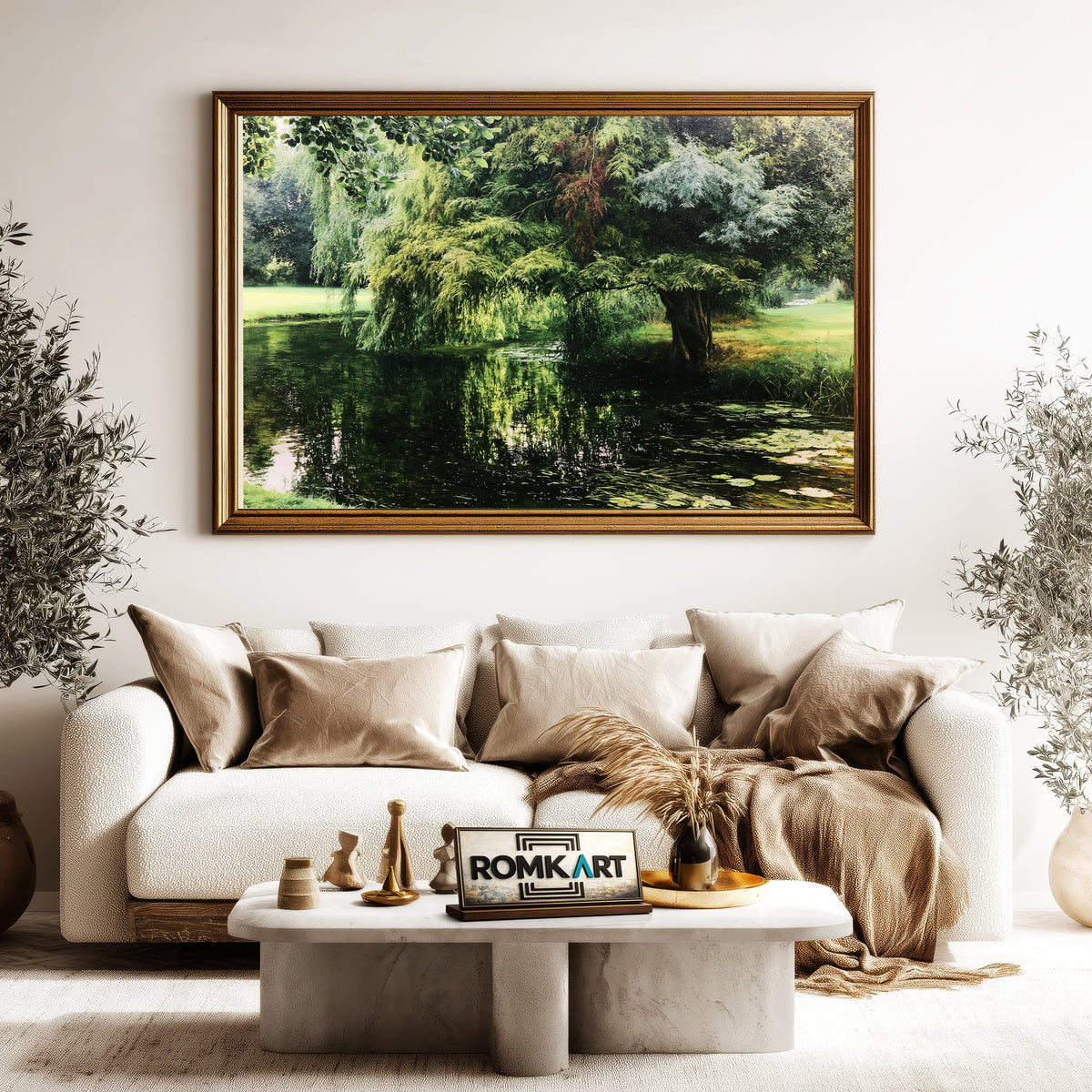 Backwater At Wargrave Oil Painting - image 5
