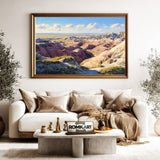 Badlands Canyon Landscape Oil Painting - image 5