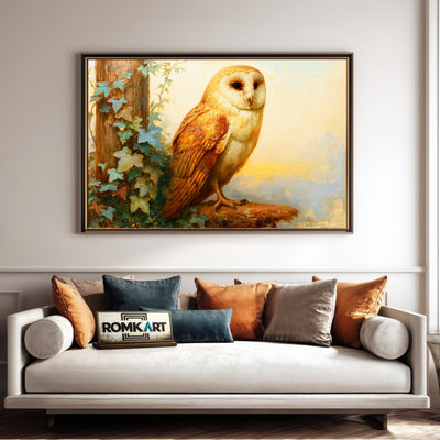 Barn Owl Oil Painting - image 4
