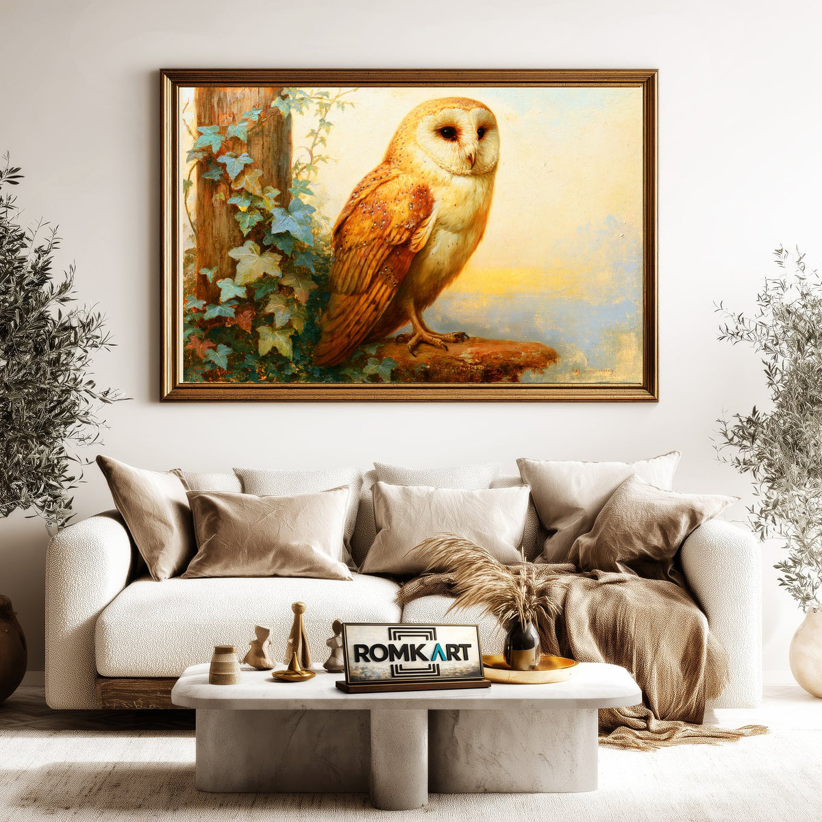Barn Owl Oil Painting - image 5